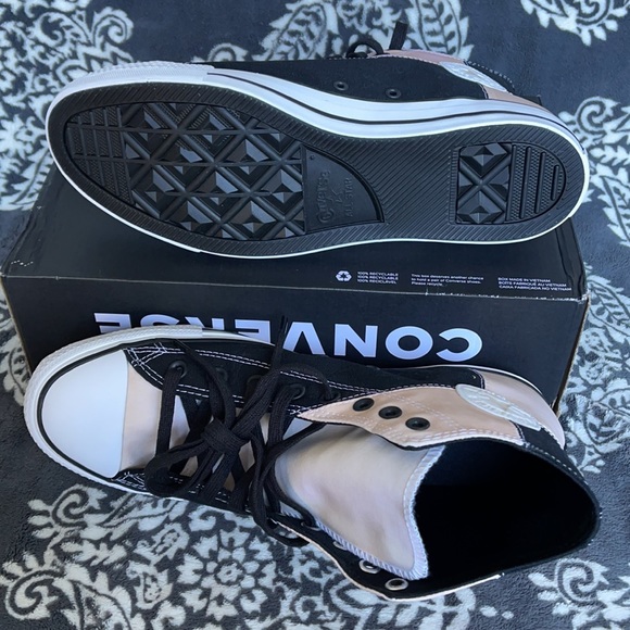 Converse Chuck Taylor All Star Hi Black/Magenta/White MEN`S - Picture 4 of 16